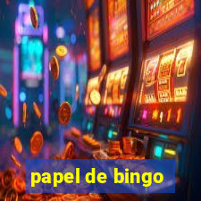 papel de bingo